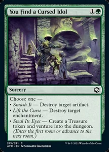 MTG 2x YOU FIND A CURSED IDOL FOIL EXC - TROVATE UN IDOLO MALEDETTO - AFR - Picture 1 of 1