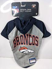 Pets First NFL Football Licensed Denver Broncos Hoodie for Dogs & Cats Medium
