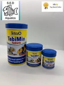 TETRA TABIMIN TABLET 120,275,1040 TROPICAL SINKING BOTTOM FEEDING FISH TANK FOOD - Picture 1 of 16