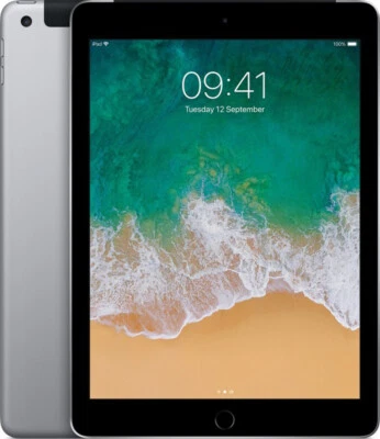 Apple iPad 5 9,7 Zoll Tablet 128GB Wi-Fi Cellular LTE 4G Spacegrau schwarz - Bild 1 von 4