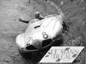 Decals Ferrari Abarth 166MM Targa Florio 1953 1:32 1:43 1:24 1:18 slot calcas - Picture 1 of 1