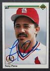 St. Louis Cardinals star Tony Pena signed / autographed 1990 Upper Deck card----