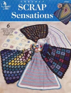 ANNIES ÁTICO CROCHET SCRAP SENSACIONES AFGANOS 6 DISEÑOS FUERA DE USO 2001 - Imagen 1 de 2
