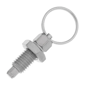 Retractable Indexing Spring Plunger M10 x 6mm Stainless Steel Loaded Pin Bolt - Picture 1 of 5
