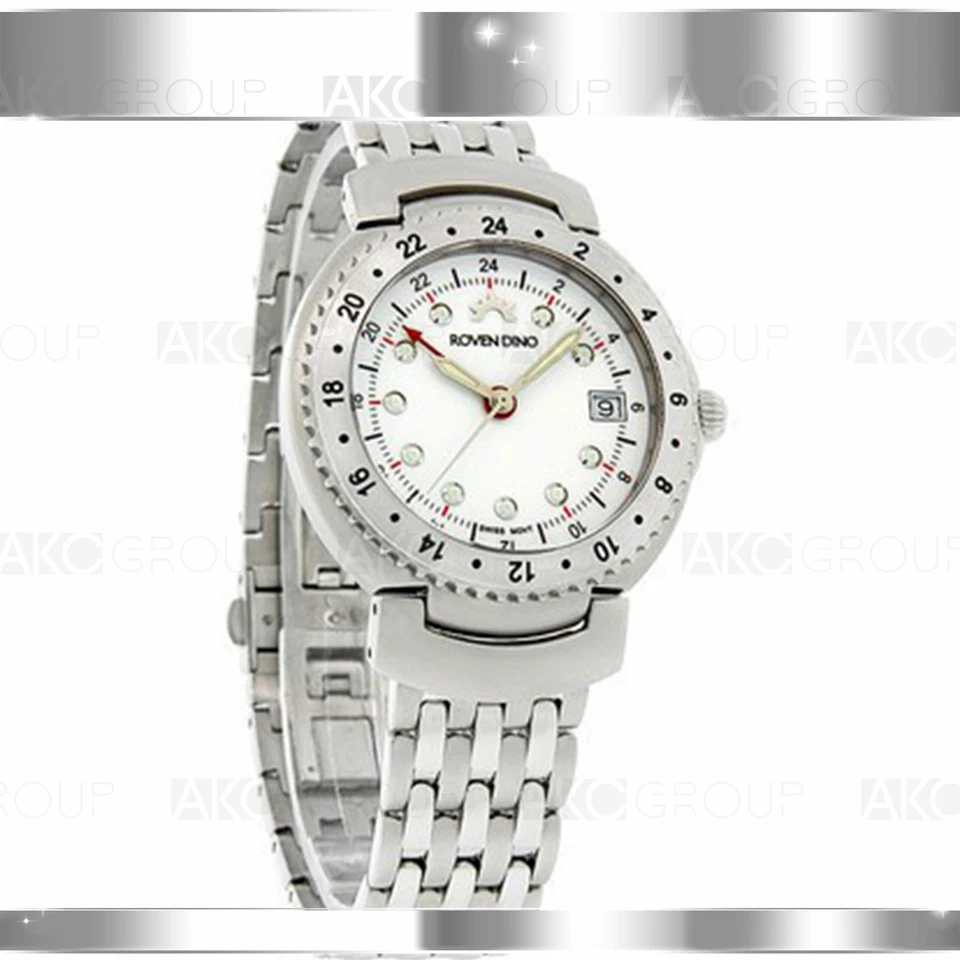 ROVEN DINO Traveler 6011MSS75 Swiss Movement Mens Watch - Image 1 of 1