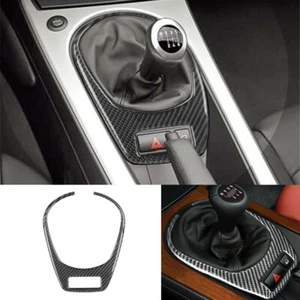 Carbon Fiber Console Manual Gear Shift Panel Trim Fit For BMW Z4 E85 E86 2003-08 - Picture 1 of 11