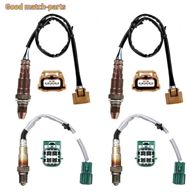Sensor de oxígeno O2 aguas arriba + aguas abajo 4 piezas para Nissan Titan Armada 2014-2015 5,6 L Foto 1 de 4