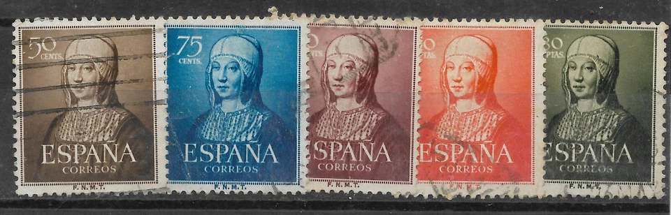 SPAIN Yv# 811/5 Complete Set USED - Image 1 of 1