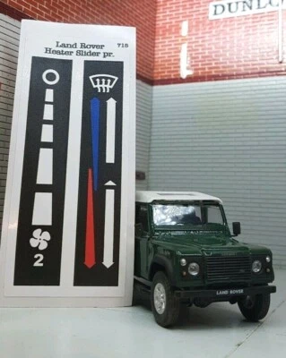 Dash Binnacle Heater & Fan Control Labels MTC6007 MTC6006 Land Rover Defender - Image 1 of 2