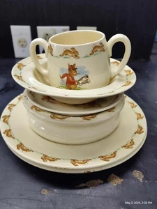 Vintage Bunnykins ROYAL DOULTON Bone China 6 Piece Set - Picture 1 of 15