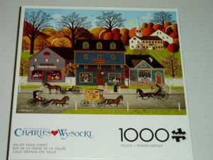 Charles Wysocki 1000 Pc Jigsaw Puzzle Valley Farm Street NIB - Picture 1 of 1