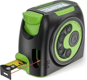 Huepar 60m Digitaler Massband Laser Wiederaufladbares Entfernungsmesser mit LCD - Bild 1 von 9