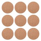 Set of 10 Cork Bar Drink Coasters - Absorbent and Reusable - 90mm, 5mm9042