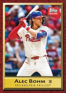 2024 TOPPS 1991 MAGIZINE CARD THROWBACK SET 38 PHILADELPHIA PHILLIES ALEC BOHM - Picture 1 of 2