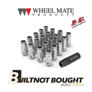 Wheel Mate Muteki SR48 Satin Silver 12x1.25 48mm Open End Lug Nuts - Picture 1 of 3