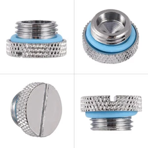 5Pcs G1/4 Thread Silicone Water Cooling Plug PC Water Cool Stop End Plug TDM - Afbeelding 1 van 9