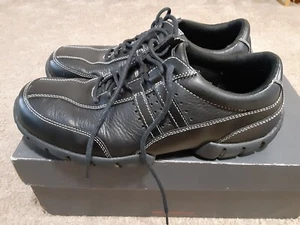 Y2K Mens Rockport Colfax Black Leather Shoe 8.5 Lighty Used GC Original Box - Picture 1 of 11