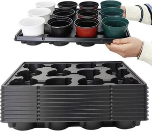 12 Cell Round Nursery Pots Trays Thickened Durable Seedling Pots Shuttle - Picture 1 of 7