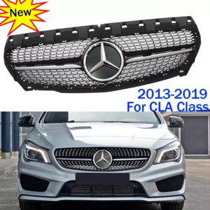 Front Upper Grille w/Emblem For Mercedes Benz 2013-19 W117 CLA200 CLA250 CLA180 - Picture 1 of 10