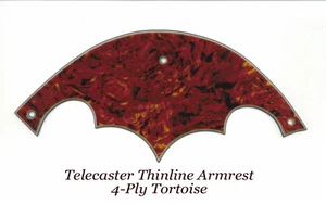 Telecaster Tele Thinline Armrest 4-Ply Tortoise made for Fender Vintage Project - Picture 1 of 2