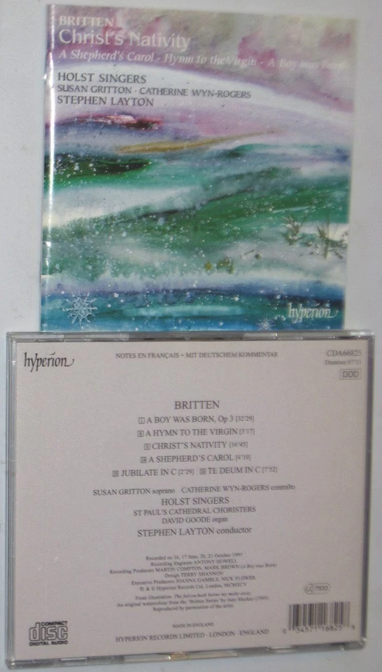 BRITTEN: A Boy Was Born, Te Deum in C, Christ's Nativity, A Shepherd's Carol Foto 1 de 1