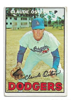 1967 Topps #330 Claude Osteen, Dodgers de Los Ángeles Foto 1 de 3
