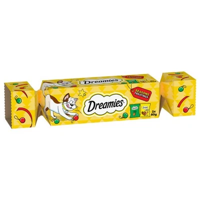 Dreamies Season Of Goodies Christmas Cracker Ideal Xmas Treat Gift For Cats 120g - Image 1 of 4