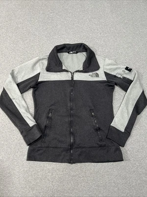 The North Face Full Zip Performance Jacket Womens Small Gray Color Block FLAW - Image 1 of 4