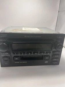 Toyota Radio 6 Disc CD Cassette Stereo Receiver OEM 86120-0C040 Tundra Camry. - Picture 1 of 6