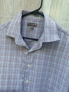 Peter Millar Sommer Komfort Hemd Herren Large Gingham kariert Performance Stretch - Bild 1 von 7