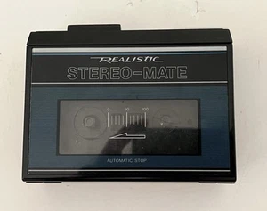 Excellent vintage working Realistic SCP-22 stero-mate Blue cassette Player - Picture 1 of 10