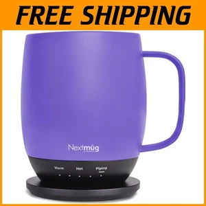 Nextmug Ergonomic Self-Heating Mug - Violet, 14 Oz. - Picture 1 of 8