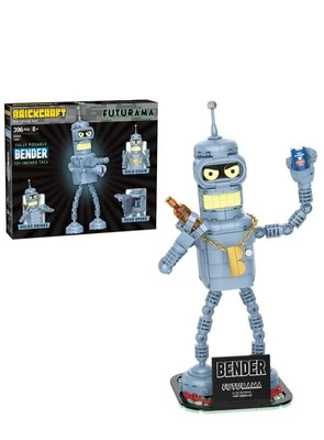 Futurama Bender Brick Building Kit (396- Plastic Piece Set), Sci-Fi Collectible - Image 1 of 3