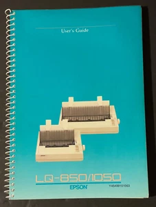 LQ-850/1050 EPSON LQ-850 LQ-1050 PRINTER USER'S GUIDE MANUAL Y45499101003 NEW - Picture 1 of 3