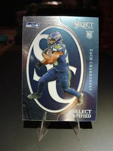 Panini Select Zach Charbonnet 2023 certificado por novato #CRO-ACH Seattle RC (R) - Imagen 1 de 2