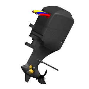 1:8 Racing 400 Outboard Motor Model Toy – High-Detail Boat Engine Replica New - Picture 1 of 19
