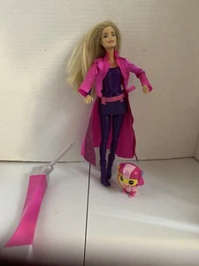 Barbie Spy Squad Secret Agent Doll  And Percy. Flips. No Batteries Needed - Picture 1 of 14