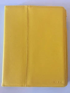 JACK SPADE - Leather Hardcover Stand TABLET CASE NWT LEMON/Yellow MSRP $125 - Picture 1 of 8