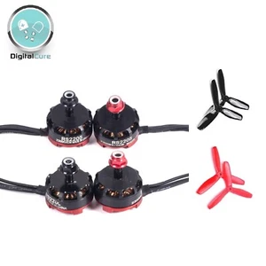 4x RS2205 2205 2300KV Bürstenloser Motor + 12.7cm 5045 Props - Quadcopter Drone - Bild 1 von 9