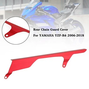 Rear Sprocket Chain Guard Protector Cover For YAMAHA YZF R6 2006-2018 Red TG - Picture 1 of 11