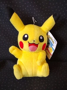 PIKACHU PLUSH! Waving STUFFED SOFT TOY DOLL FIGURE "TOMY" POKEMON 7-8" NWT - Picture 1 of 3