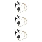 3 PCS Outdoor Decoration Bracket Mounts Bell to Wind Chime Pendant