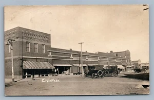 ELGIN NEB BUSINESS SECTION ANTIQUE REAL PHOTO POSTCARD RPPC - Picture 1 of 2