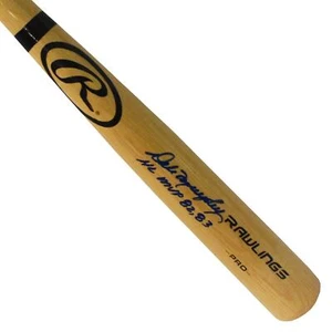 Dale Murphy Signed Inscribed 82-83 NL MVP Rawlings Baseball Bat Blonde (BECKETT) - Picture 1 of 2