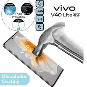 Protector de pantalla de vidrio templado 9H 100 % genuino (luz V 40) para Vivo V40 Lite 5G - Imagen 1 de 2