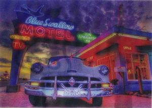 Ruta 66 - Postal Lenticular 3D y Movimiento - Motel -91¢ Envío - Imagen 1 de 1