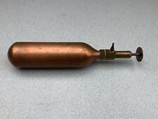 AN RAF WW2 OR EARLIER COPPER & BRASS AIRCRAFT FIRE EXTINGUISHER EMPTY AS FOUND.