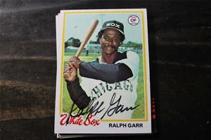 RALPH GARR CHICAGO WHITE SOX AUTOGRAPHED CARD - Picture 1 of 1