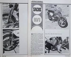 1968 Sachs 8/S 2p Testartikel 73cc Top Speed 70mph - Bild 1 von 1