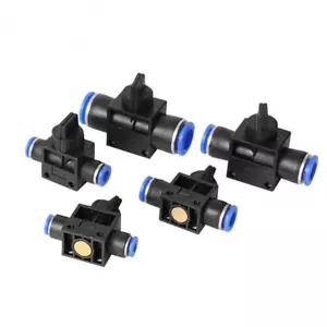 Nylon Pneumatic Control BALL VALVE Hose Tube Inline Push Fit Connector Air Line - Picture 1 of 1